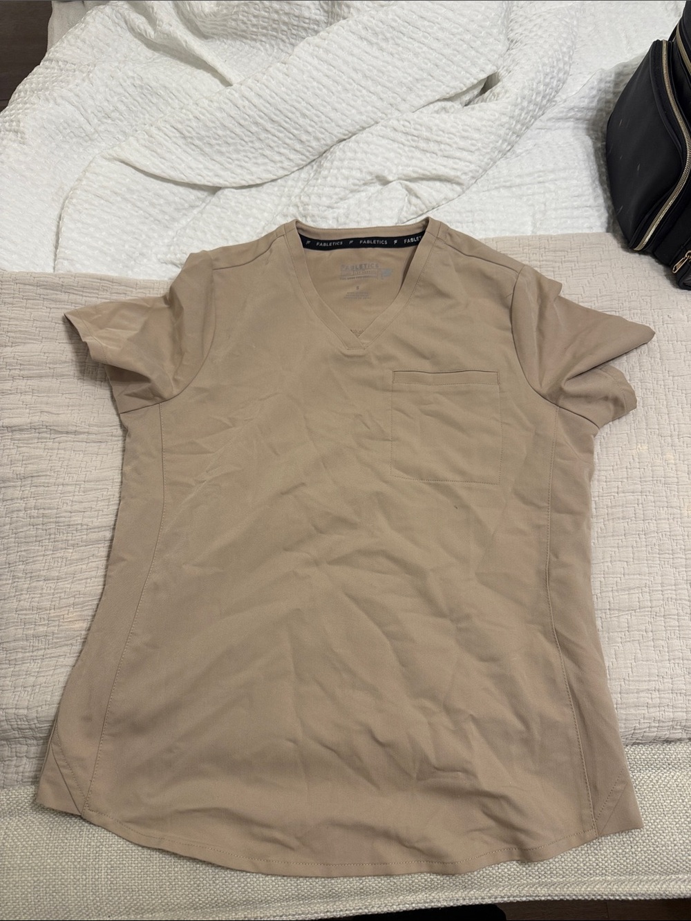 Fabletics khaki V-Neck Women’s Top